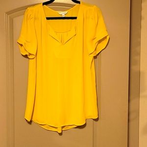 Ladies Yellow Chiffon Blouse